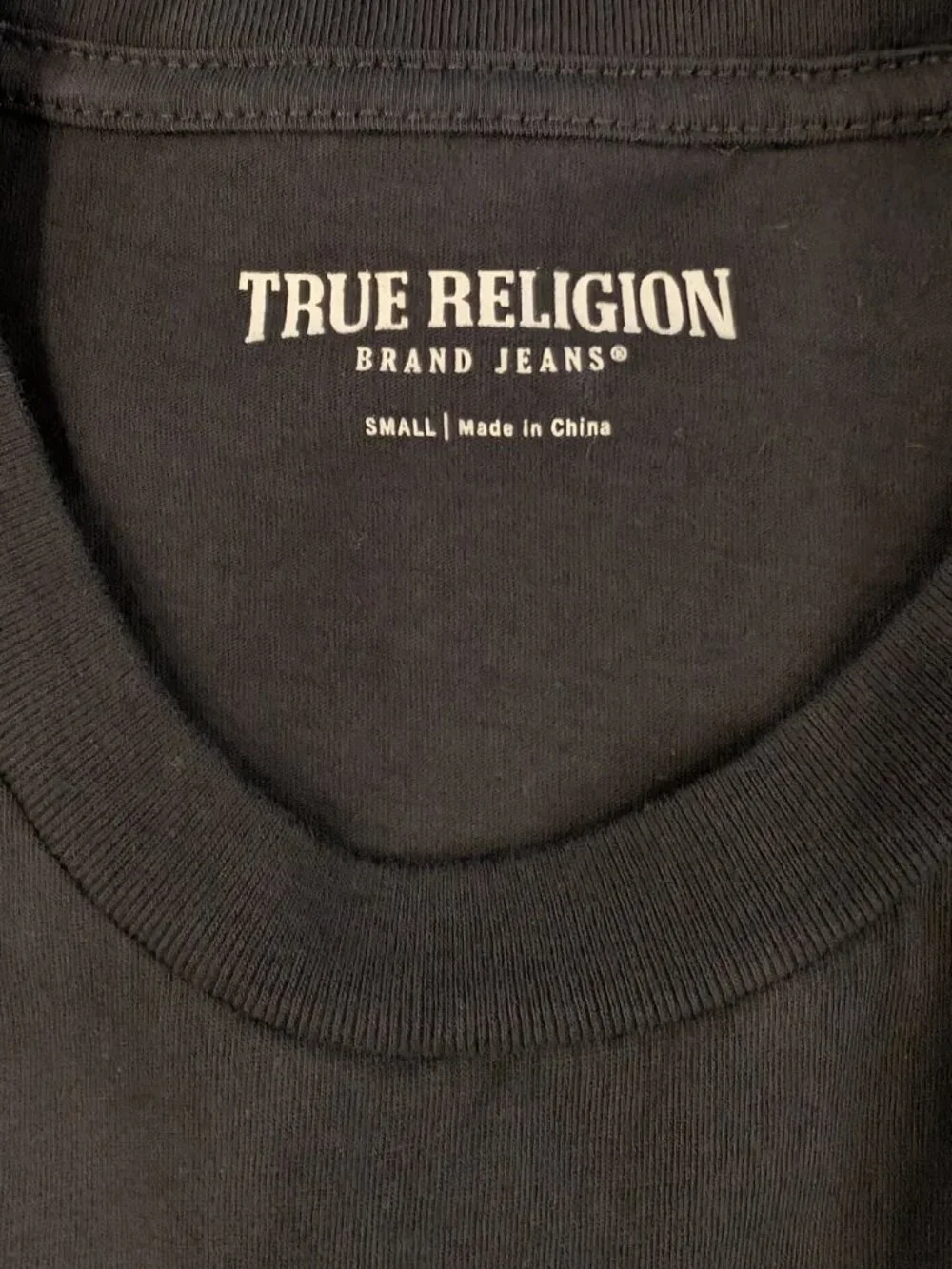 True Religion Palm Graphic Tee Fence LA SS Crew Black Men’s Small LA Skyline